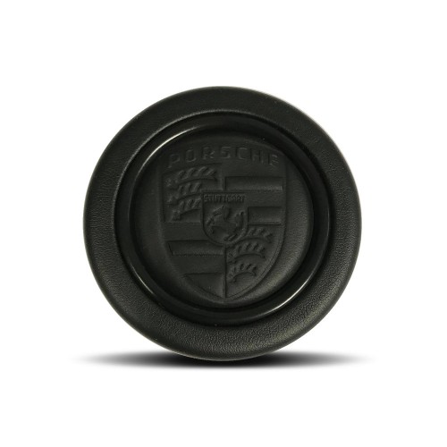 AFTERMARKET HORN BUTTON w/ PORSCHE EMBOSSED CREST